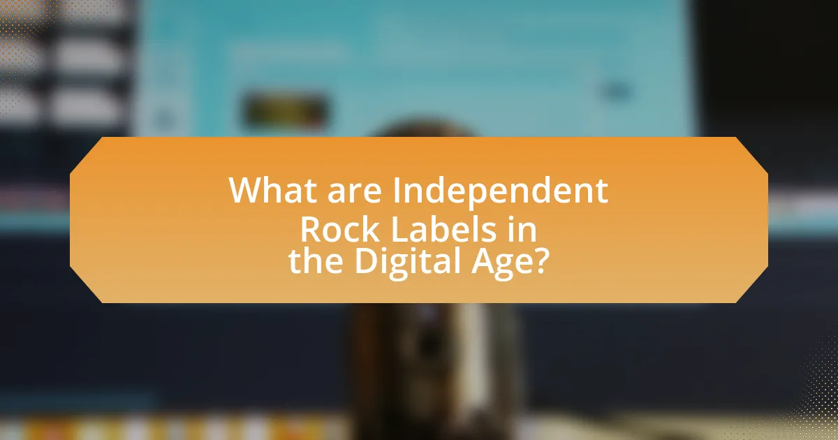 What are Independent Rock Labels in the Digital Age?