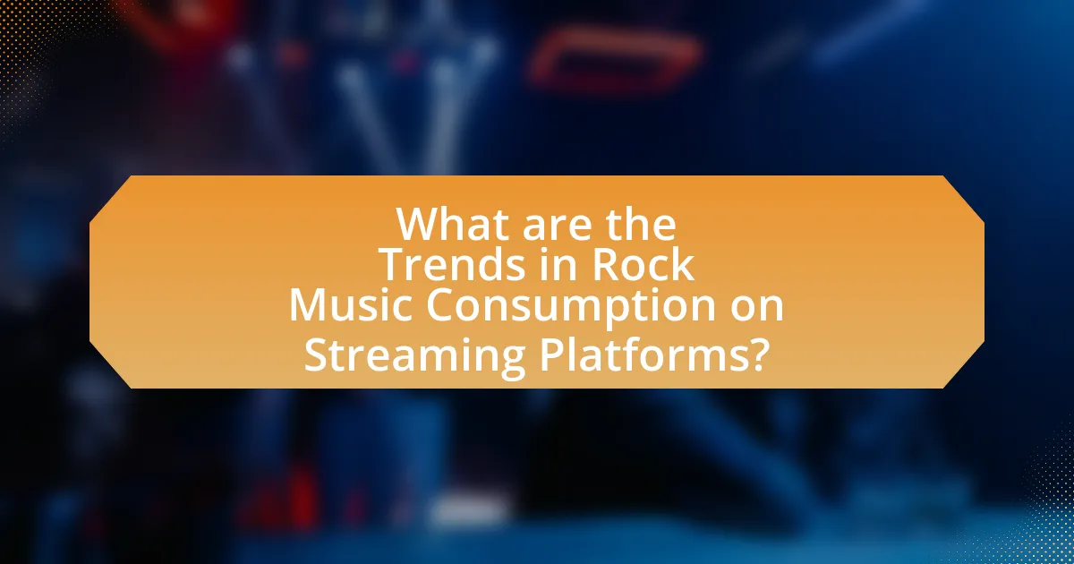 What are the Trends in Rock Music Consumption on Streaming Platforms?