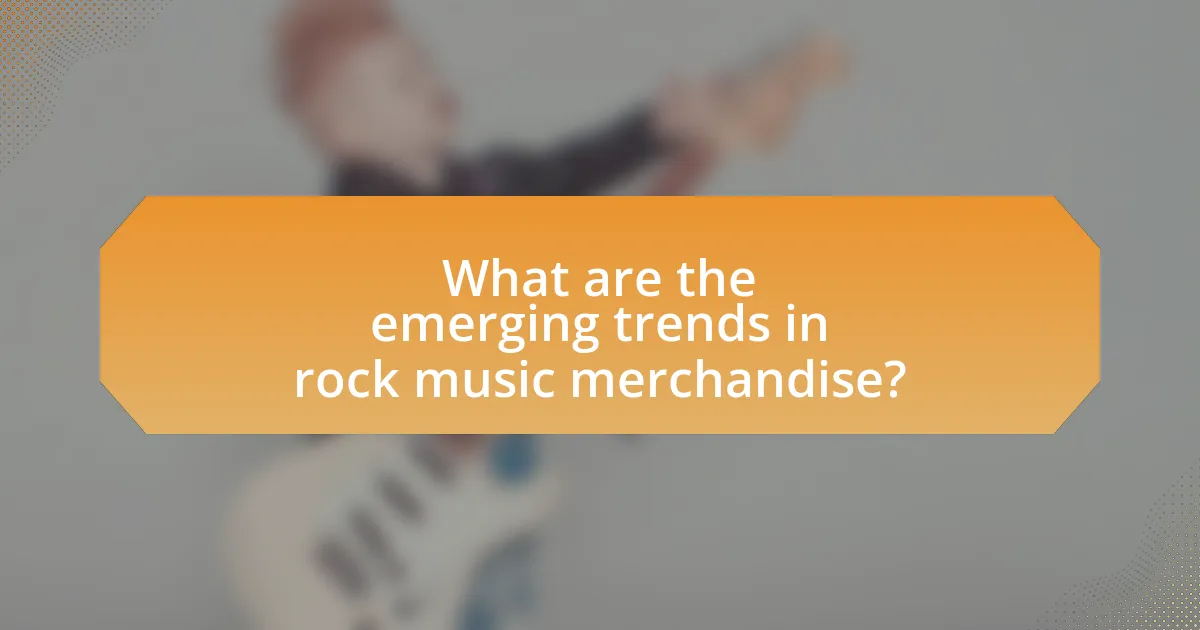 What are the emerging trends in rock music merchandise?