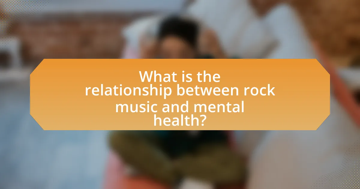What is the relationship between rock music and mental health?